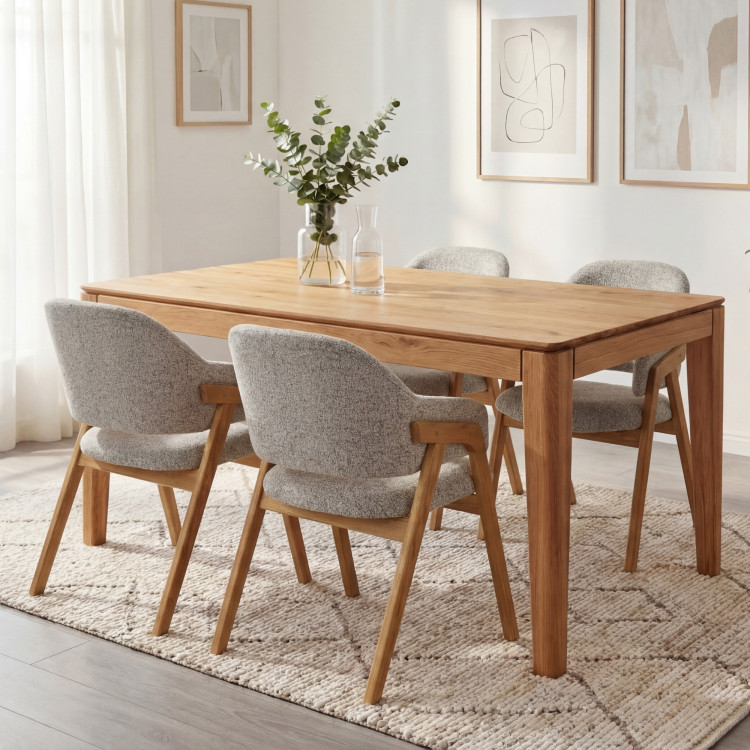 Ausziehbarer Massivholztisch 180 x 90 cm ( 265 x 90 cm )