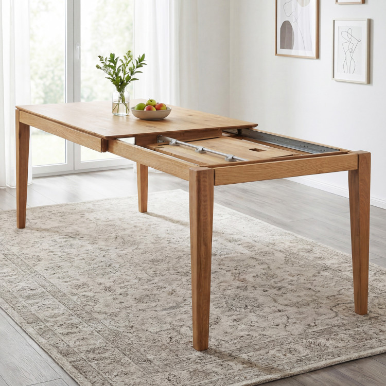 Ausziehbarer Massivholztisch 180 x 90 cm ( 265 x 90 cm )