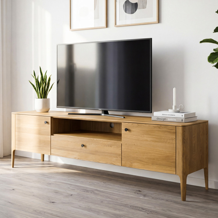 Eichen-TV-Kommode auf Füßen, Kosice