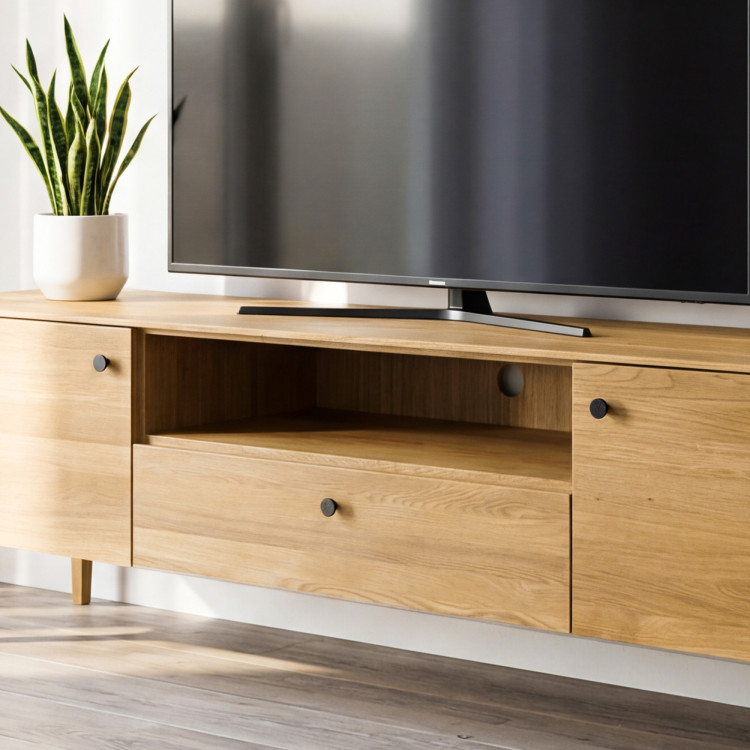 Eichen-TV-Kommode auf Füßen, Kosice