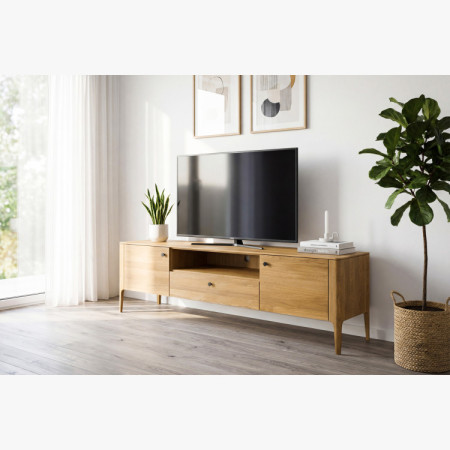 Eichen-TV-Kommode auf Füßen, Kosice