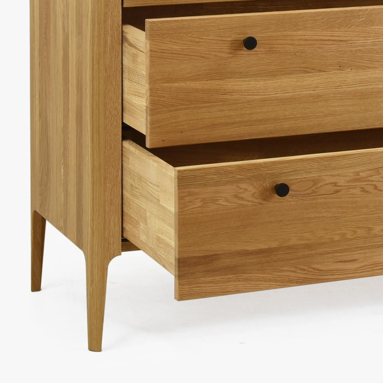 Schubladeneiche Kommode aus Eiche