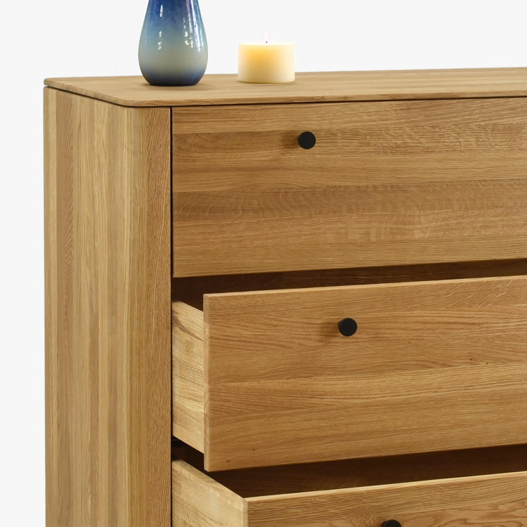 Schubladeneiche Kommode aus Eiche