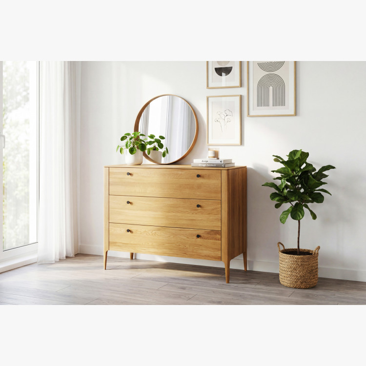 Schubladeneiche Kommode aus Eiche