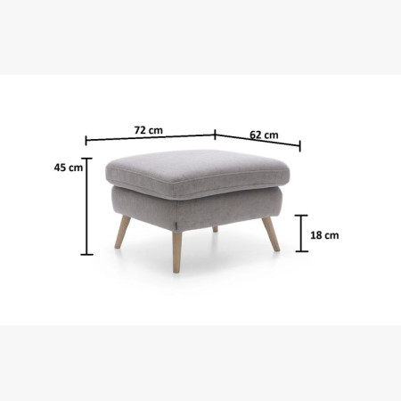 Retro Hocker für das Wohnzimmer, Kelso