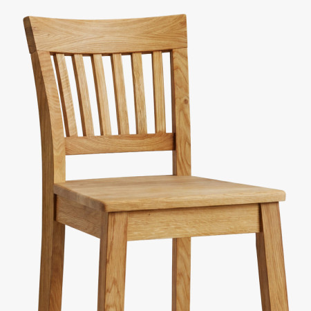 Massiver Barhocker aus Eiche, Rain