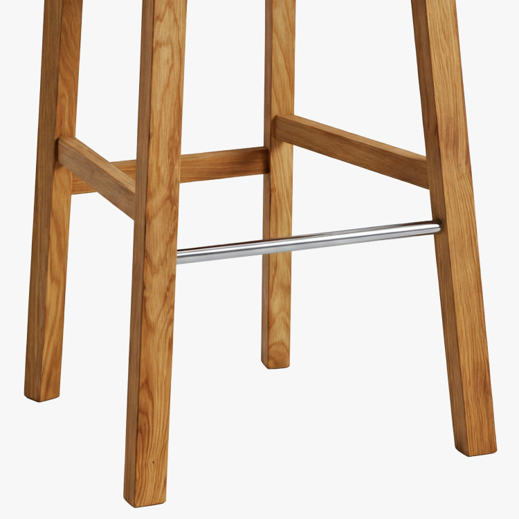 Massiver Barhocker aus Eiche, Rain