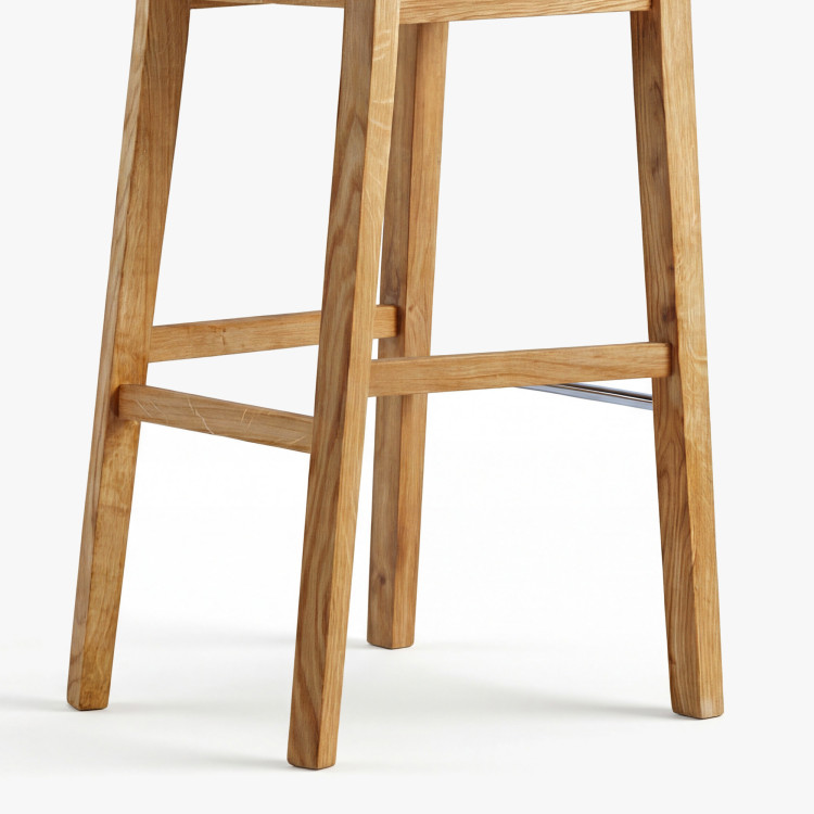 Massiver Barhocker aus Eiche, Rain