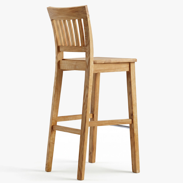 Massiver Barhocker aus Eiche, Rain