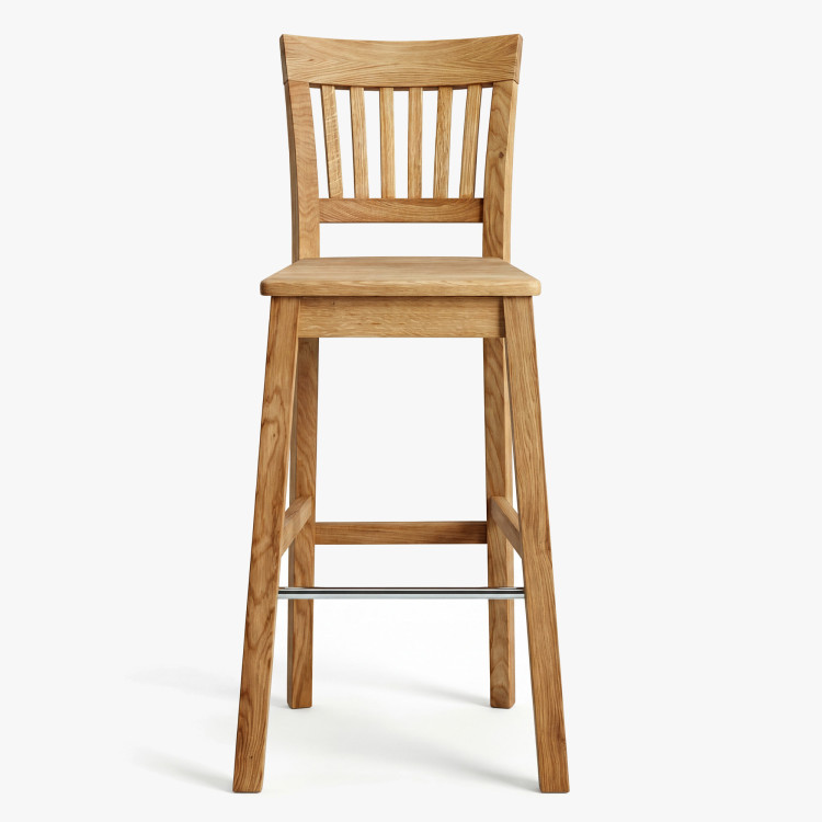 Massiver Barhocker aus Eiche, Rain