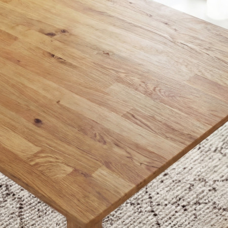 Massiver Eichentisch für bis zu 10 Personen 250 x 100 cm