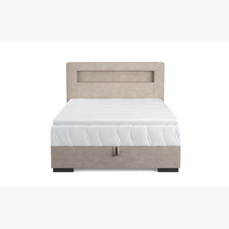 Postel 120 x 200 inklusive Matratze, Stauraum + LED