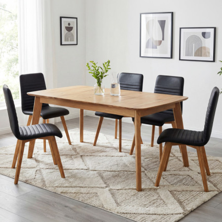 Rozklappbarer Massivholztisch 160 x 90