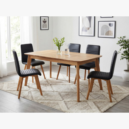 Rozklappbarer Massivholztisch 160 x 90