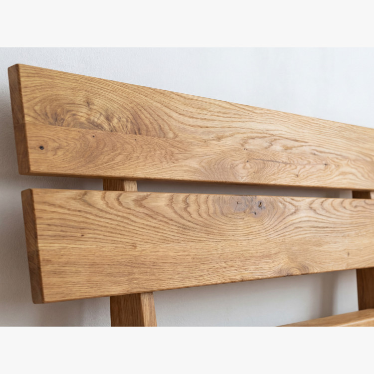 Massives Luxusbett aus Eichenbalken, Doppelbett 180 x 200 cm