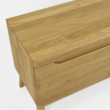 Eiche TV Tisch auf Beinen, Prag Typ 25