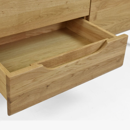 Eiche TV Tisch auf Beinen, Prag Typ 25