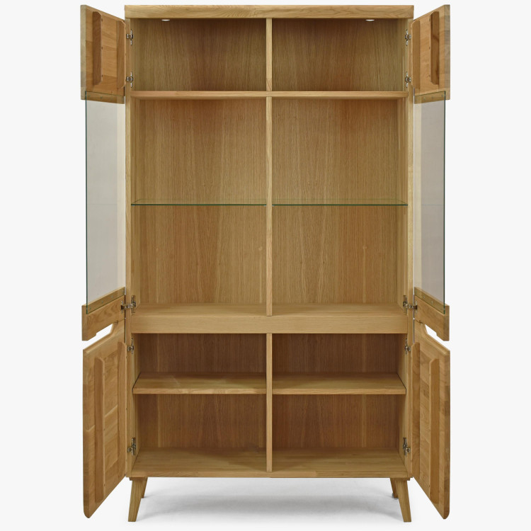 Zweiturige Holzvitrine auf Füßen, Prag 12