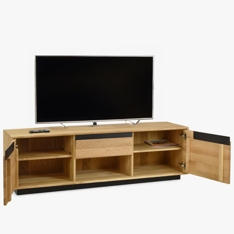 Dubowa TV-Kommode mit Türen und Schublade, Budapest