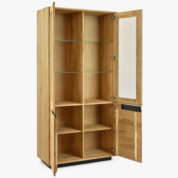 Holz Eichen 2-türige Vitrine, Budapest