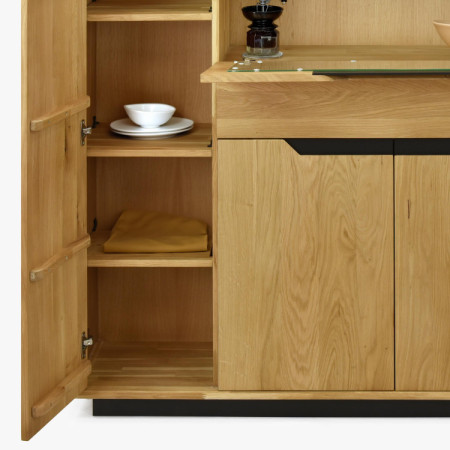 Holz-Eichen-Buffetschrank