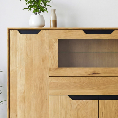 Holz-Eichen-Buffetschrank