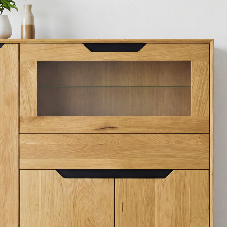 Holz-Eichen-Buffetschrank