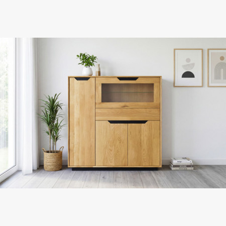 Holz-Eichen-Buffetschrank