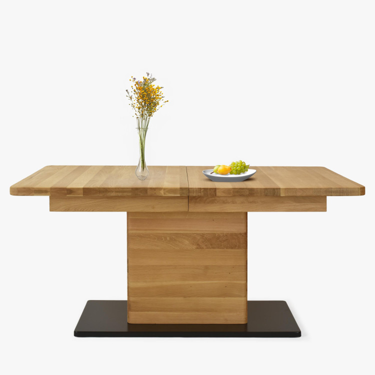 Eichen-Ausziehtisch mit einem Bein