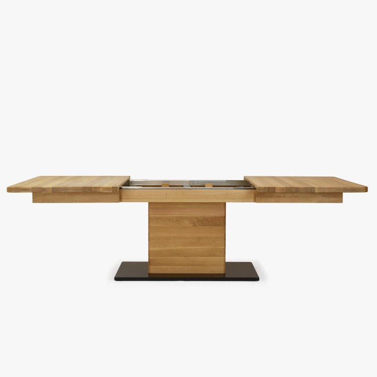 Eichen-Ausziehtisch mit einem Bein