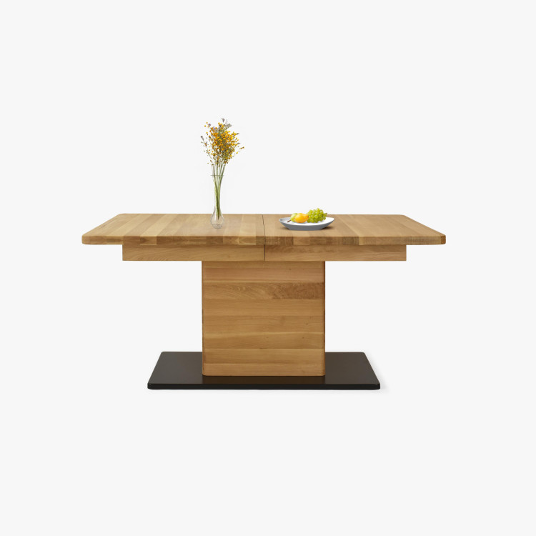 Eichen-Ausziehtisch mit einem Bein