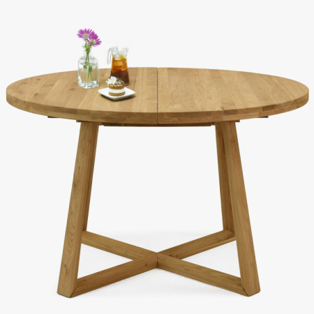 Kulatý ausziehbarer Tisch aus Eichenholz ø120