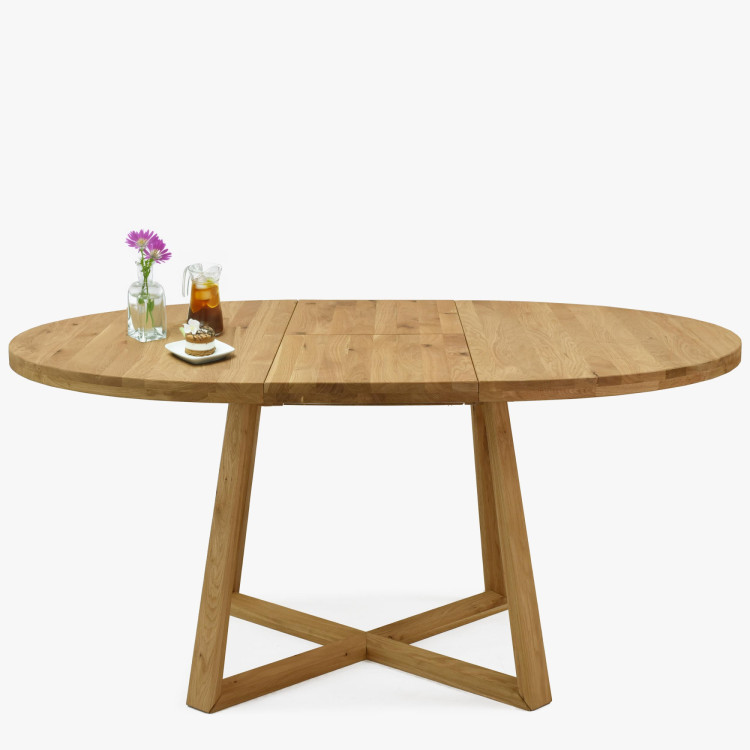Kulatý ausziehbarer Tisch aus Eichenholz ø120
