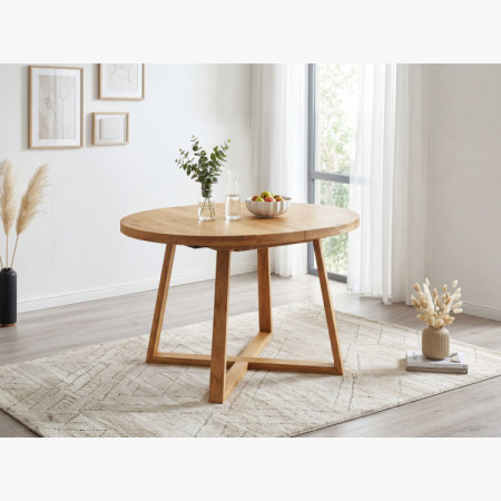 Kulatý ausziehbarer Tisch aus Eichenholz ø120