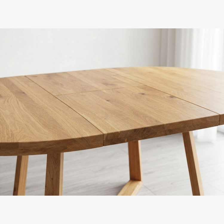 Kulatý ausziehbarer Tisch aus Eichenholz ø120