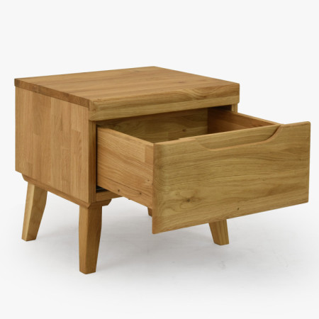 Nachttisch Eiche auf Füßchen, Prag