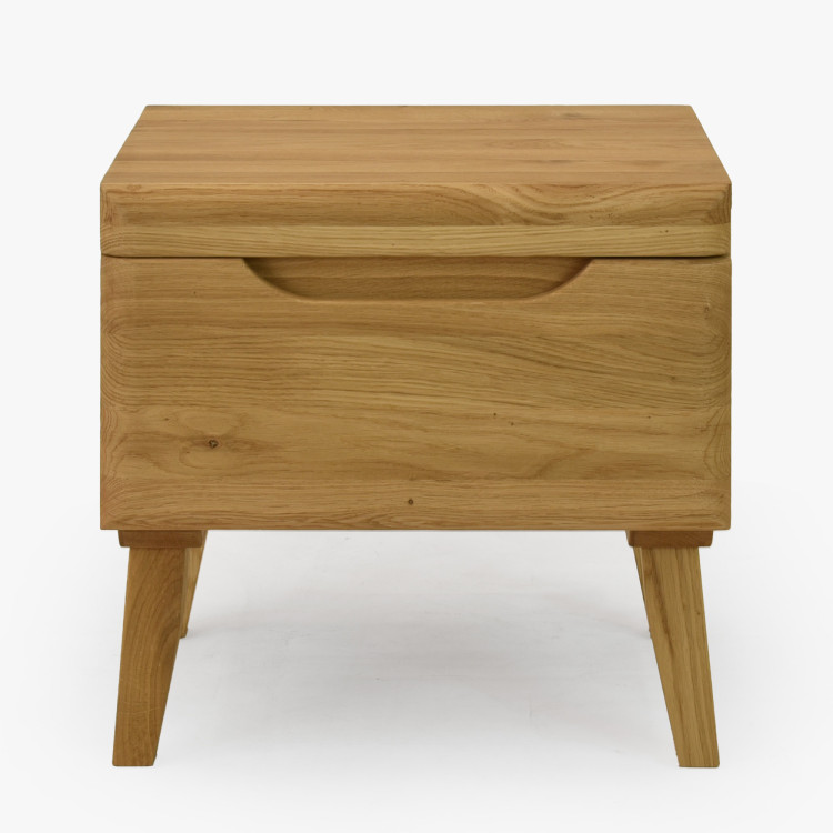 Nachttisch Eiche auf Füßchen, Prag