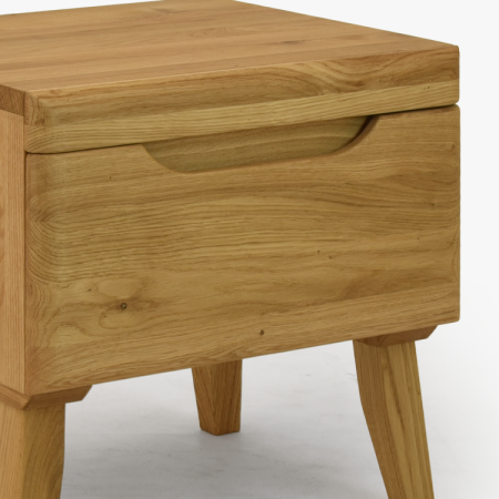 Nachttisch Eiche auf Füßchen, Prag