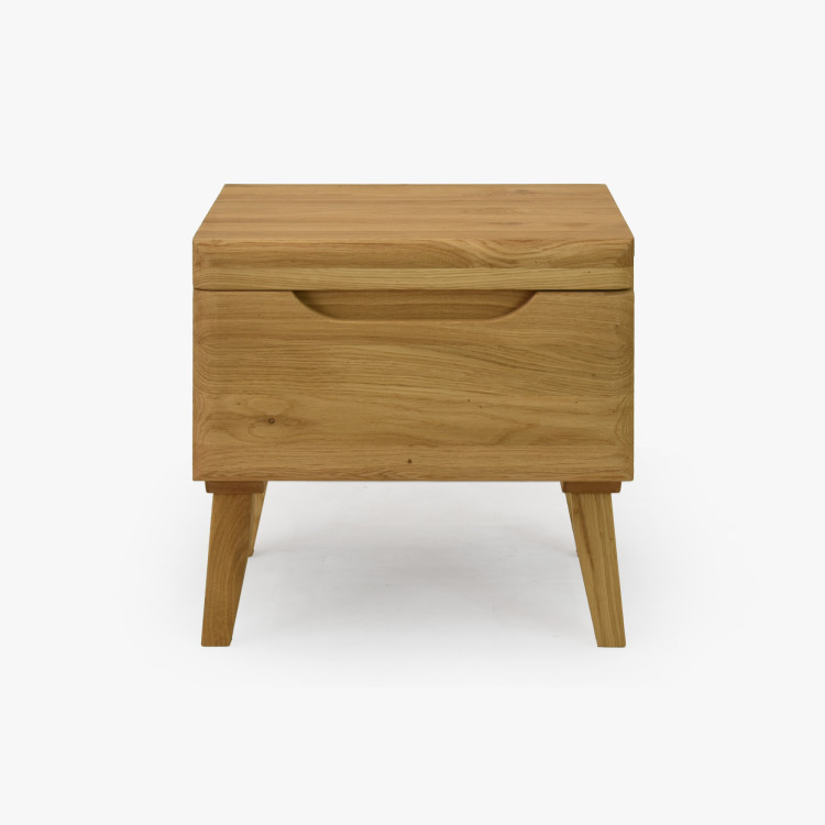 Nachttisch Eiche auf Füßchen, Prag