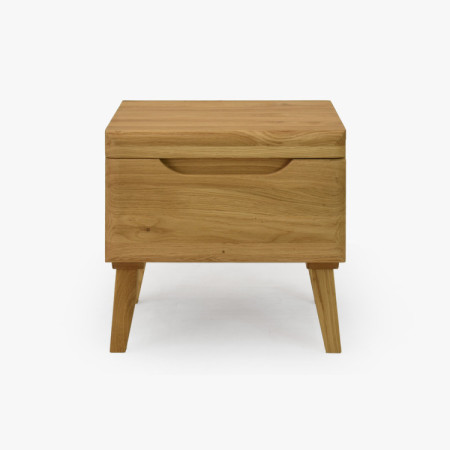 Nachttisch Eiche auf Füßchen, Prag