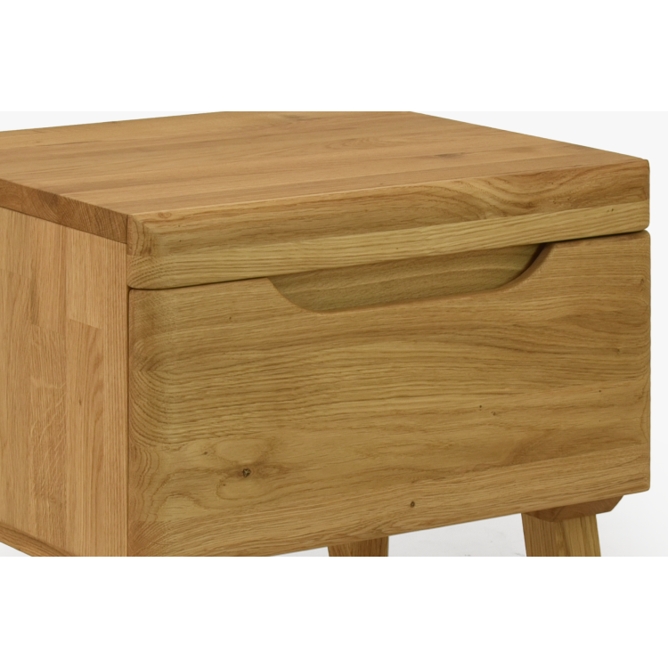 Nachttisch Eiche auf Füßchen, Prag