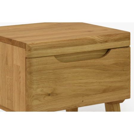 Nachttisch Eiche auf Füßchen, Prag