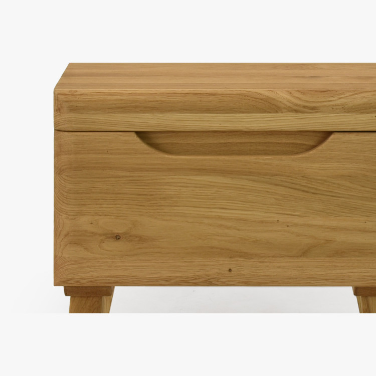 Nachttisch Eiche auf Füßchen, Prag