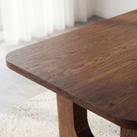 Design Esstisch 220 cm in Nussbaumfarbe