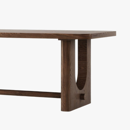 Design Esstisch 220 cm in Nussbaumfarbe