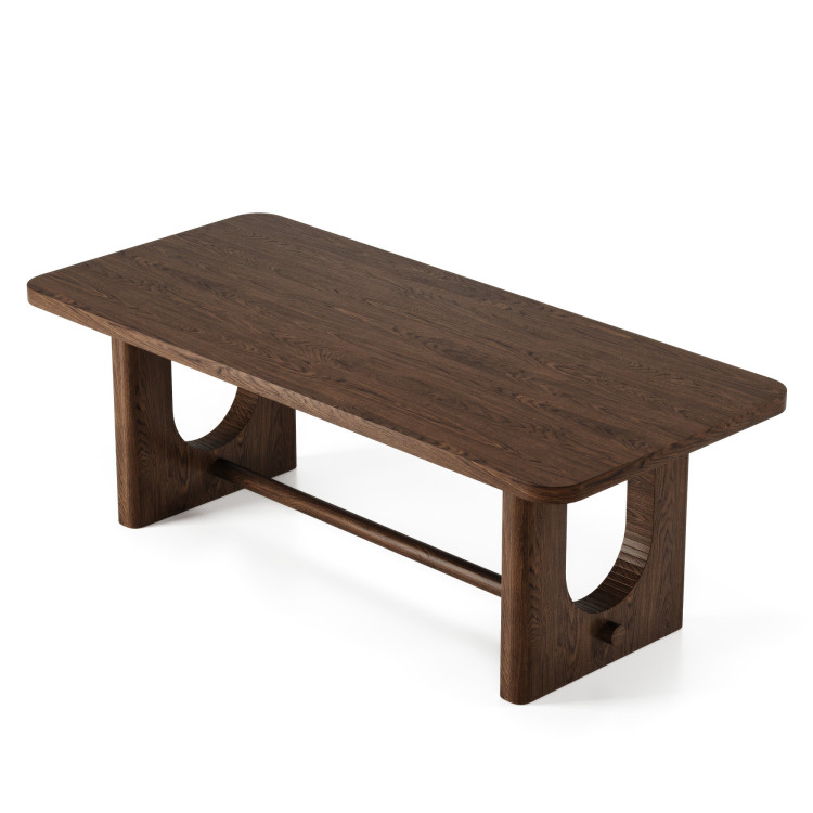 Design Esstisch 220 cm in Nussbaumfarbe