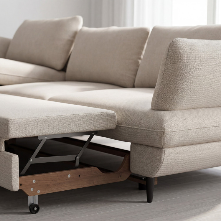 Rohes Ecksofa BALOU - linke Ecke