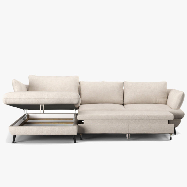 Rohes Ecksofa BALOU - linke Ecke