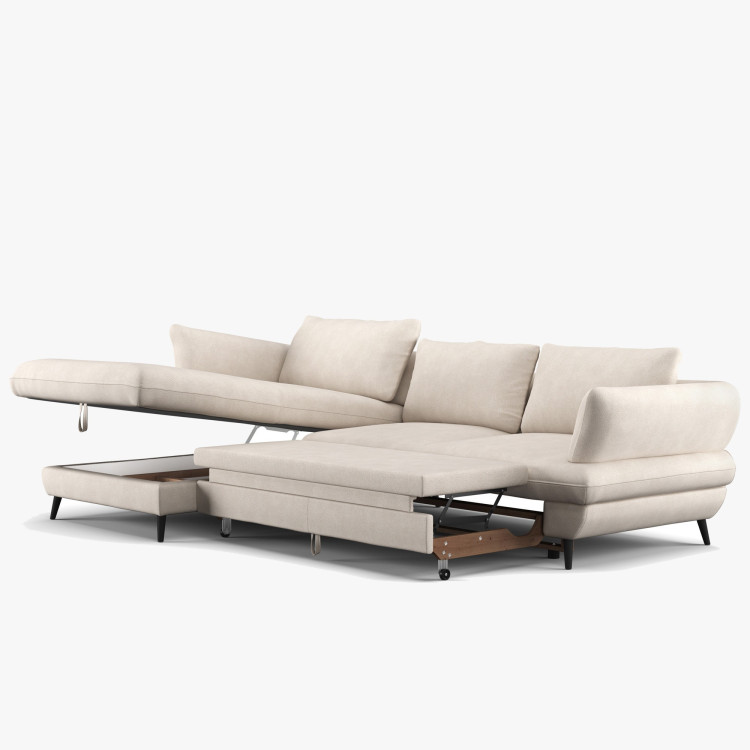 Rohes Ecksofa BALOU - linke Ecke