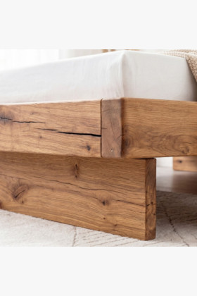 Massives Ehebett aus Eiche für zwei 180 x 200 cm 2